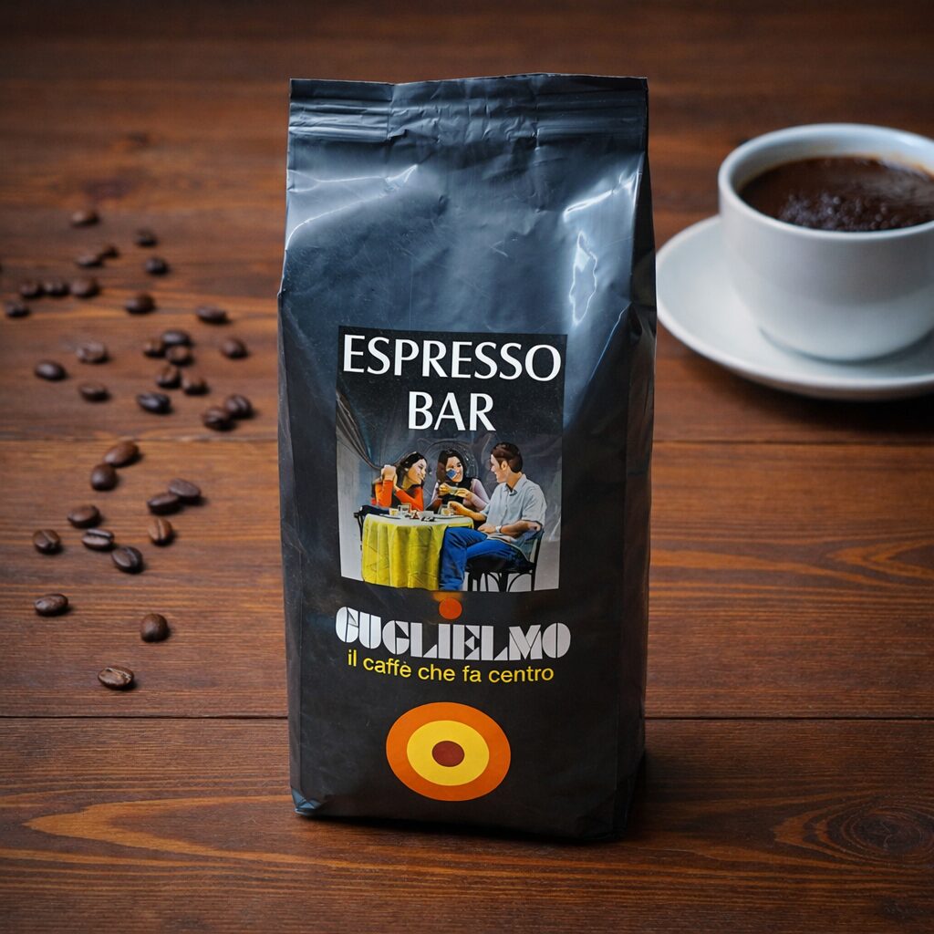 Guglielmo Espresso Bar 1 kg – talianska zrnková káva Arabica & Robusta