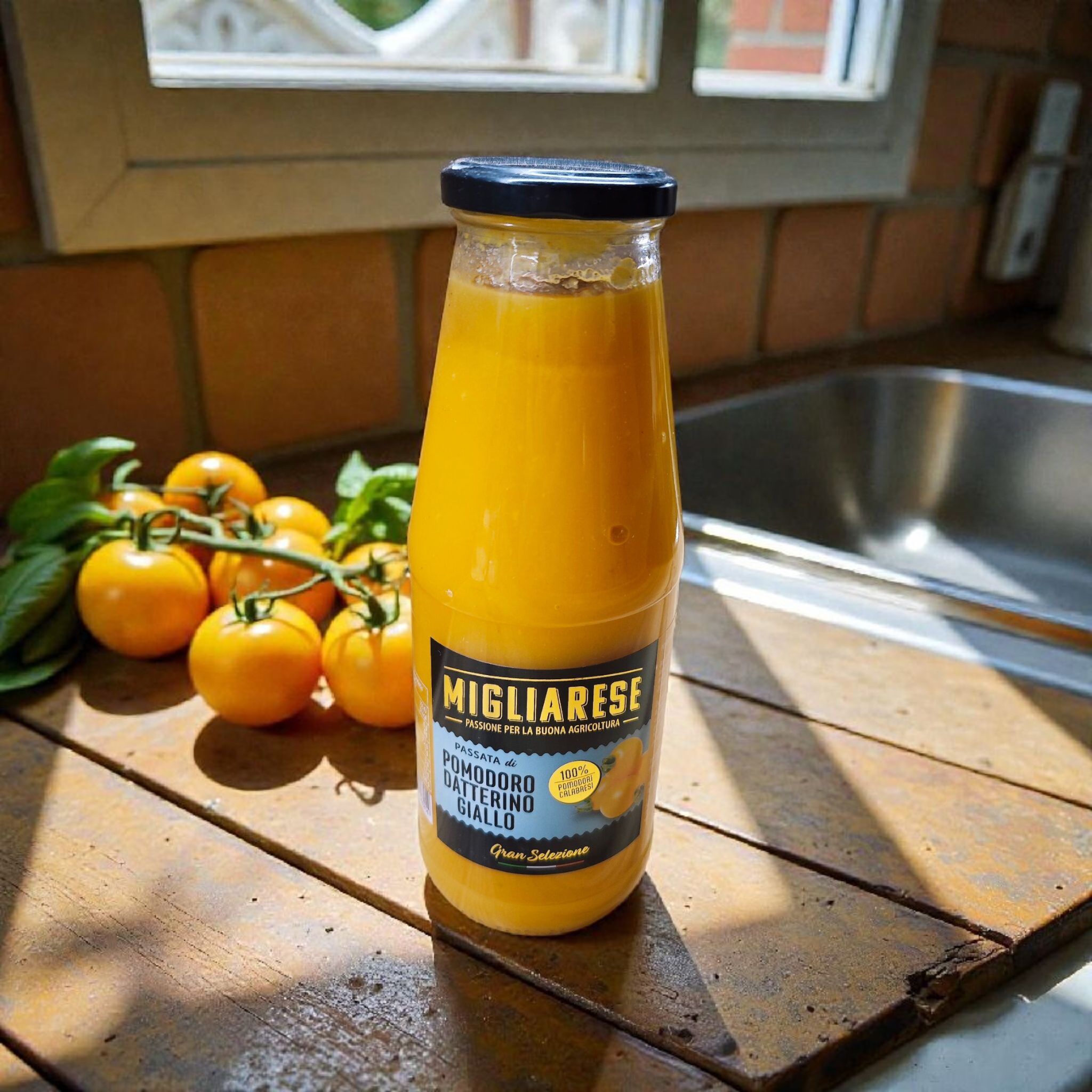 Migliarese Passata zo žltých paradajok Datterino Giallo 700 g